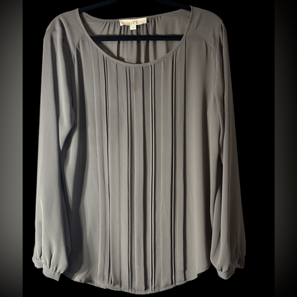Ann Taylor Loft Sheer Blouse Large New
